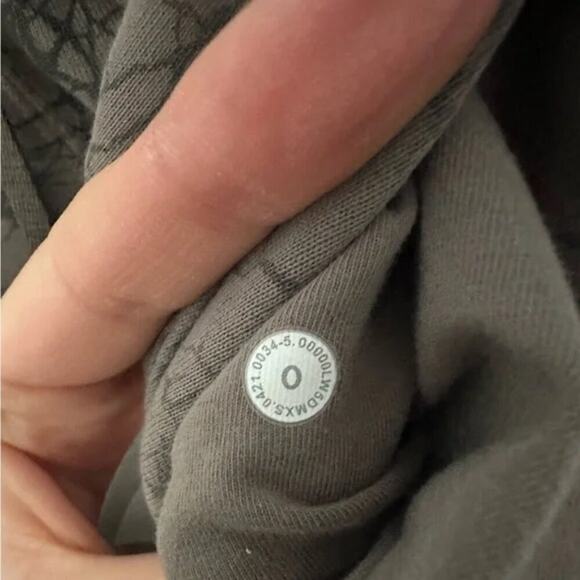 Lululemon Warm Down Jogger 7/8 Length Thread Dye Rover Black, Size 0 - Picture 4 of 7